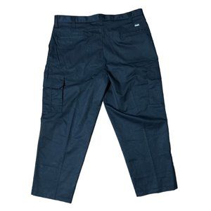 Pair Cintas | Comfort Flex Blue Cargo Uniform Pants | Made in Mexico | Size: 40